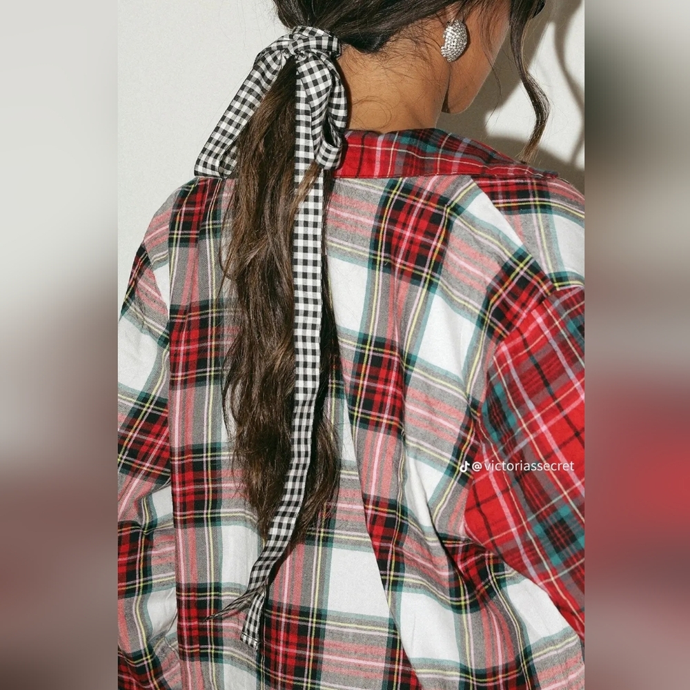 Victoria's Secret Red Plaid Pajama Set - Picture 4 of 5